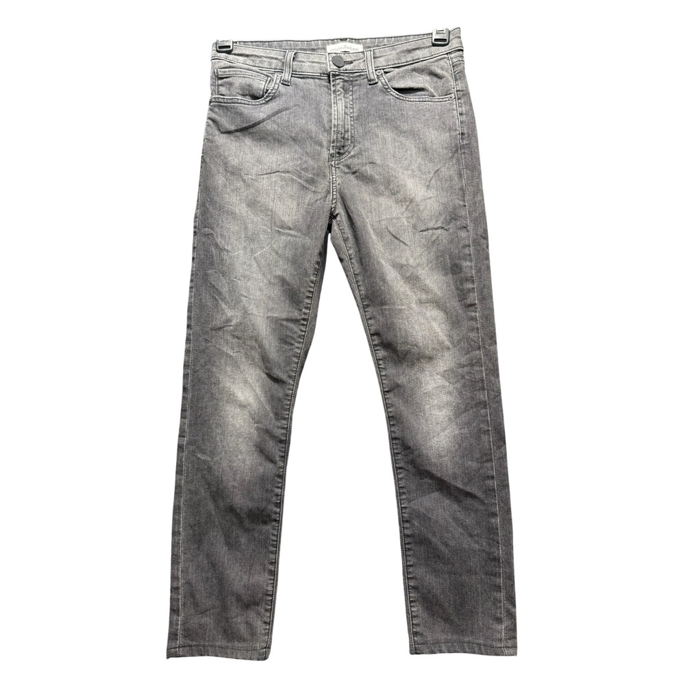Monfrere Greyson Jeans Mens 30 Berlin Gray Slim Straight Japanese Denim